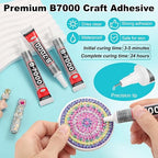 60 Tube B-7000 Glue 15Ml/0.5 fl oz- Strong Transparent Rhinestone Glue - Image 4