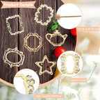 18 pcs 9 Styles Hollow Pyrography Theme Unfinished Blank Wood Cutout Charms - Image 3