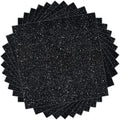 HTVRONT Black Glitter HTV Heat Transfer Vinyl, 11 Pack, Silhouette & Heat Press by HTVRONT