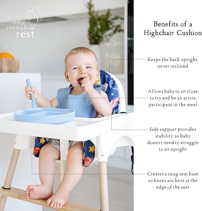 Nibble and Rest Highchair Insert, Compatible for IKEA Antilop Highchair, High Chair Accessories Stain-Proof and Wipeable Insert (Support Cushion)