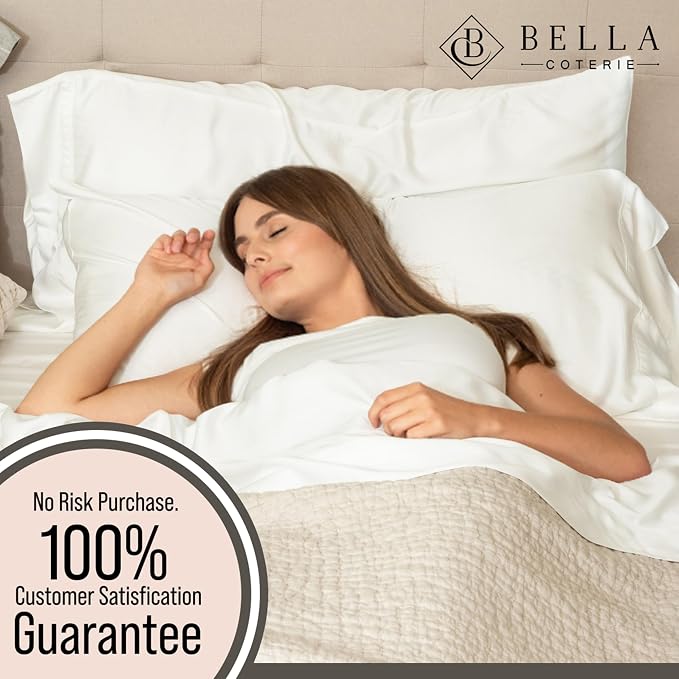 Bella Coterie King Size Fitted Sheet Only | Luxury Bamboo Viscose | 100% - Image 5