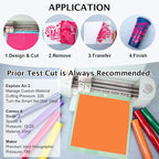 TECKWRAP 001 Glossy Permanent Vinyl - 12in x 3ft Rolls 10 Colors Adhesive Vinyl - Image 4