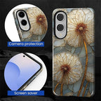 for Samsung Galaxy S25 Edge Case, Dandelion Stained Glass Pattern Glossy 2 in 1 - Image 6