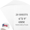 Innconee 20 Pcs 4mm Embroidery Foam EVA Craft Foam Sheets by Innconee