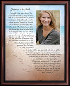 Footprints in the Sand Inspirational Wall Art, Beach Decor, Christian Gifts by CROSSROADSHOMEDECOR