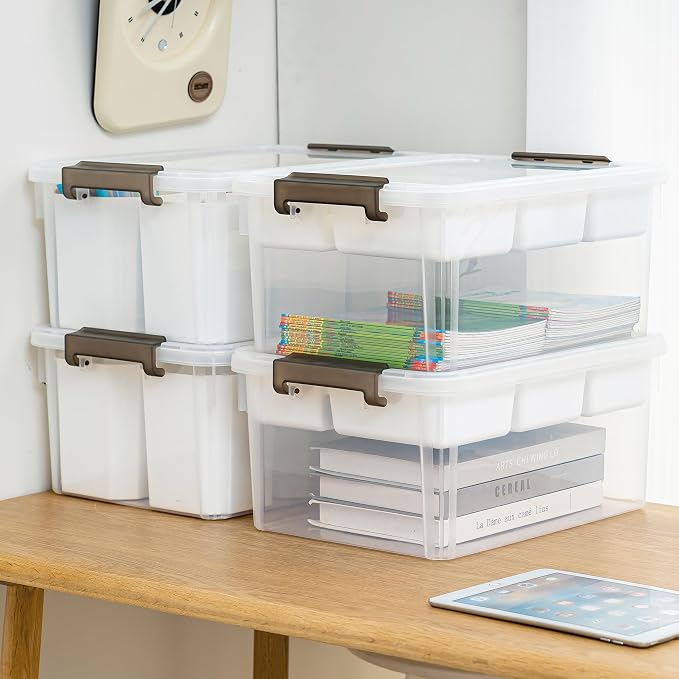 Citylife 17QT 4Packs Clear Craft Organizers and Storage Bins - Image 7