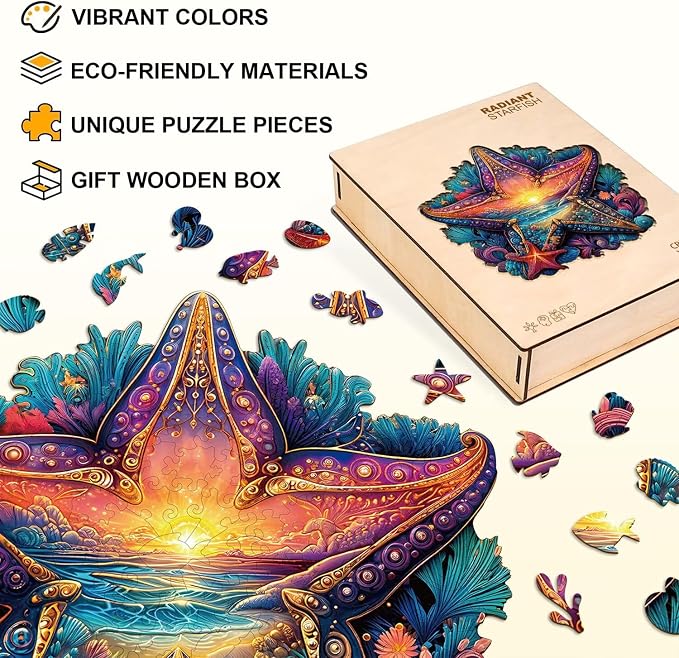 Radiant Starfish Puzzles Adults Gifts - Image 2