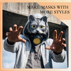 Seenelling DIY Therian Mask Kit Blank Cat Mask - Image 5