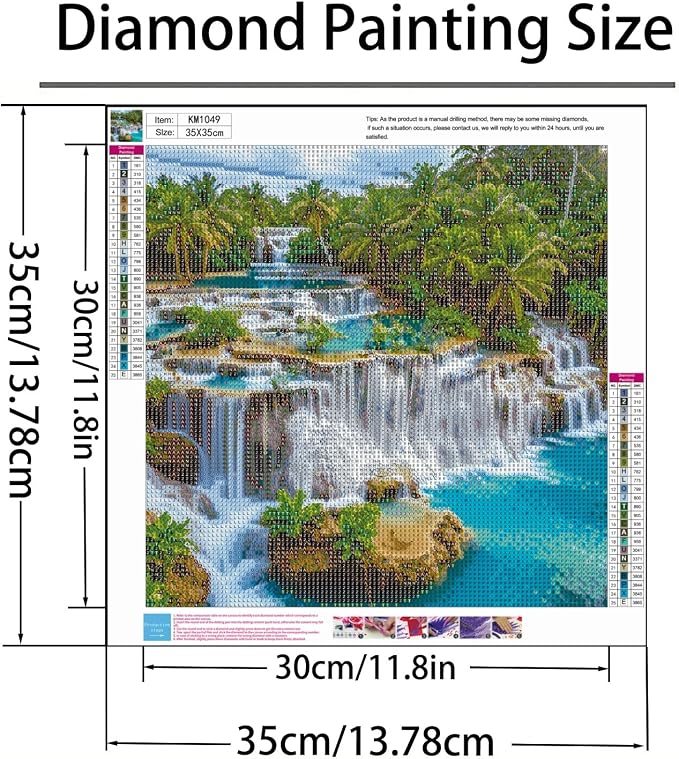 GXGLLPZBY Diamond Art Kits for Beginners, Dream Waterfall Scenery Diamond - Image 4