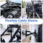 Delamu 30ft - 1/2 inch Cable Sleeve Cord Protector from Pets No Chew, - Image 9