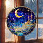 Fantasy Starry Acrylic Suncatcher Window Hanging Book Reader Gift Bookshelf - Image 4
