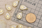 Pack of 20 Shell Charms Gold Plated Pendants Color Retention Pendants - Image 3