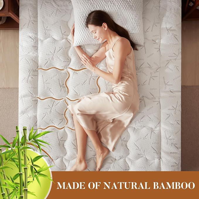 PRIMESOFT 100% Waterproof Full Size Mattress Topper, Thick Pillow Top Mattress - Image 4