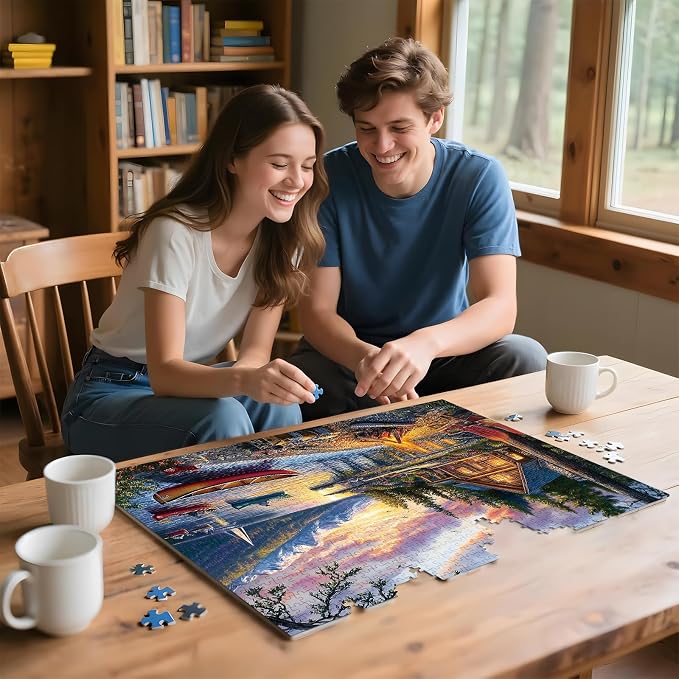 500 Piece Jigsaw Puzzle for Adults – Peel & Stick Puzzle Saver Sheets Included - Image 7