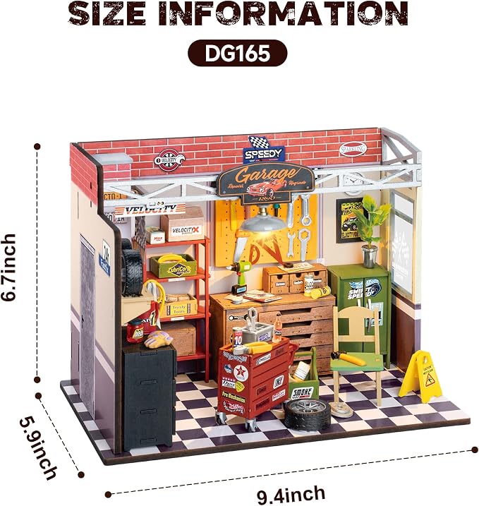 Rowood Miniature House Kit, DIY Miniature Dollhouse Craft Kits - Image 8