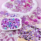 350 Pieces 3D Resin ABS Colorful Rose Flower Bows Butterfly Charms - Image 7