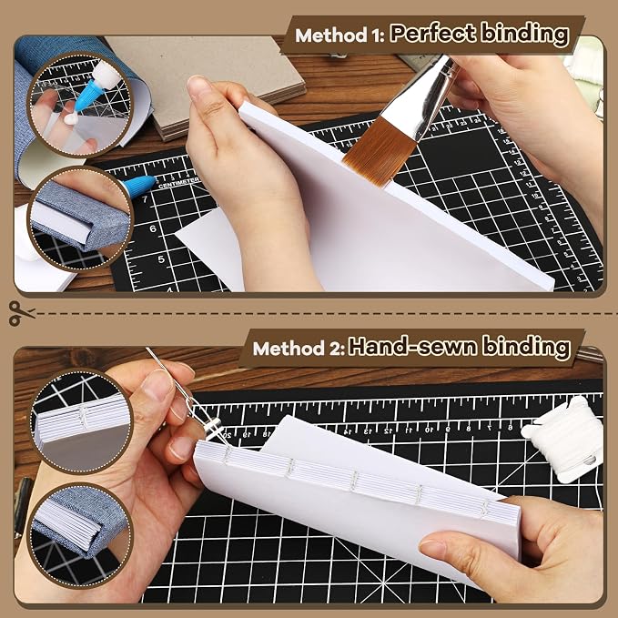 JUPEAN Book Binding Kits Book Binding Materials Bookbinding Kit | 6 Cardboard - Image 5
