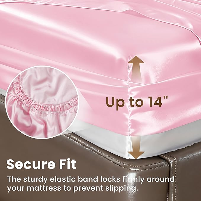 Love's cabin Satin Queen Sheets Set - Image 4