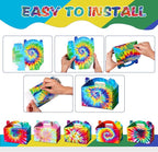 TaoBary 24 Pcs Tie Dye Party Favor Boxes Tie Dye Party Supplies Colorful - Image 6