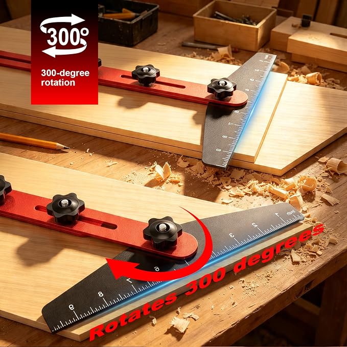 Stair Tread Template Tool, Modular Adjustable Stair Gauge | 10.5-60.5 in - Image 4