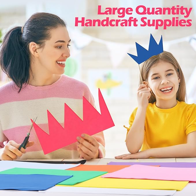 Pangda 60 Pcs 20 Colors EVA Craft Foam Sheet 9 x 12 Inch EVA Foam Crafts Paper - Image 6
