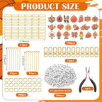 CraftyDream 558 Pcs Basketball Keychain Making Kit DIY Basketball Charms Letter - Image 2