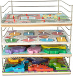 Melissa & Doug Multi-Fit Metal Wire Puzzle Rack 12 inches wide and 0.75 inches - Image 9