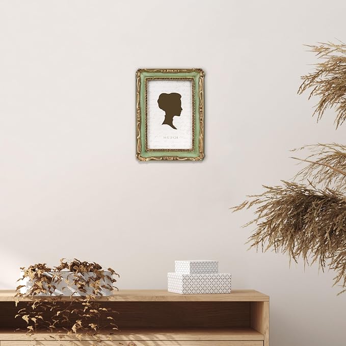 AELS 4x6 Inch Vintage Picture Frame, Elegant Antique Photo Frames - Image 6