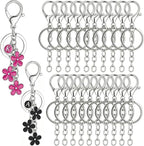 sunla 20pcs Silver Keychain Making Kit by SUNLA