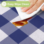Smiry Square Table Cloth, Waterproof Vinyl Tablecloth - Image 3