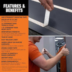 Gorilla Max Strength Mounting Tape, Reinforced Mesh Backing, Holds up to 45 lbs - Image 4