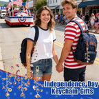 AUGSUN 189 Pcs 4th of July Keychain Making Kit Patriotic DIY Keychain Craft | - Image 4