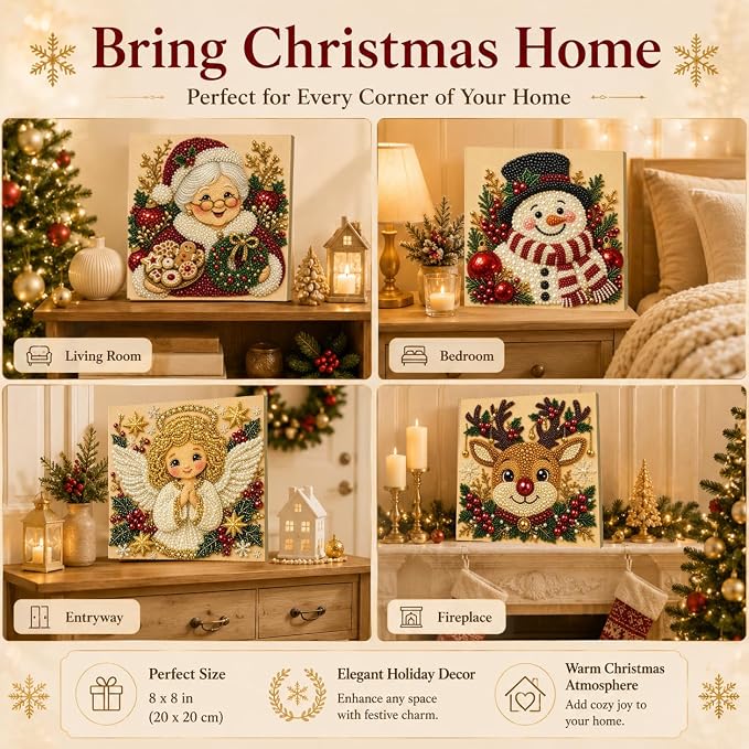 DIY Christmas Pearl Diamond Painting Art Kit - Image 6