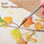 80 Sheets Watercolor Paper Bulk, 110 lb/230 GSM Cold Press Paper White Water - Image 4