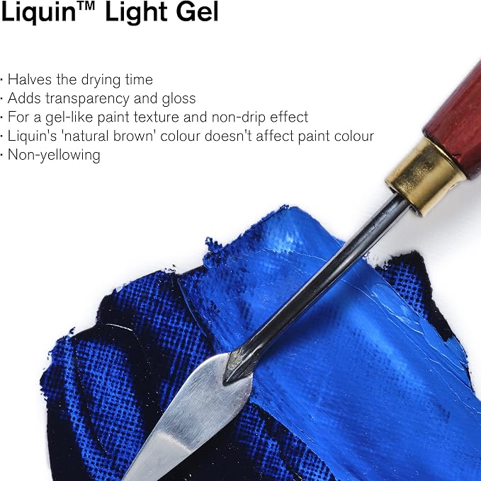 Winsor & Newton Liquin Light Gel Medium, 75ml Bottle - Image 2
