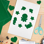 10PCS Green Self Adhesive Felt Fabric Sheets Sticky Felt Sheets - Image 7