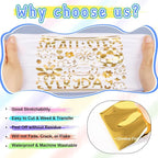 VINYL FROG Gold Metallic Foil Heat Transfer Vinyl Roll 12" x12ft Gold Iron on - Image 2