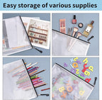 EOOUT 42pcs Mesh Zipper Pouch, Letter Size/A4 Size Puzzle Bag, Zipper File Bags - Image 7