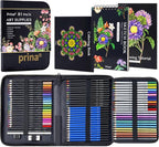 PRINA 81 Drawing Set Sketching Kit, Pro Sketch Pencils Art Supplies by PRINA