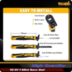 TOOLAN: 10-In-1 Model Craft Hand Saw & File Set. DIY Mini Razor Saw&File Kit - Image 2