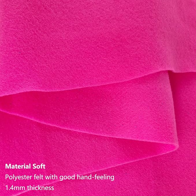 Jtnohx Color Felt, 1 Square Yard Felt Fabric, 1.4mm Thickness Flexible Craft - Image 4