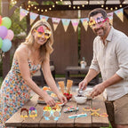 Pajean 32 Pcs Ice Cream Party Decorations Eyeglasses Ice Cream Themed Paper - Image 7