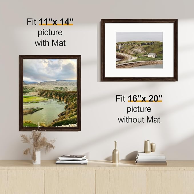 Vittanly 16x20 Picture Frames Set of 2, Ornate Vintage Photo Frame - Image 3