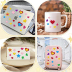 Foam Stickers, 7 Sheets 3D Glitter Foam Heart Stickers - Image 5