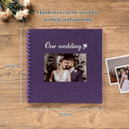 potricher 10 x 10 Inch DIY Scrapbook Album 40 Pages Hardcover Kraft Paper Scrap - Image 2