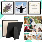 VOKOY 2 Pack 8" x 8" Shadow Box Frame, Wooden Black Hollow Photo Frame - Image 5