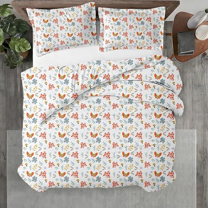 Kotton Culture 3 Pc Queen Size Duvet Cover Set- 100% Egyptian Cotton Sateen 600 by KottonCulture