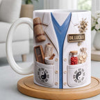 Personalized Traditional Medicine Doctor Mug, Unique Acupuncture Herbal Gift - Image 2