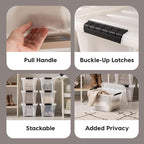 IRIS USA 19 Qt Stackable Plastic Storage Bins - Image 3