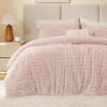 BEDELITE Fleece King Comforter Set -Super Soft & Warm Fluffy Pink Faux Fur by BEDELITE